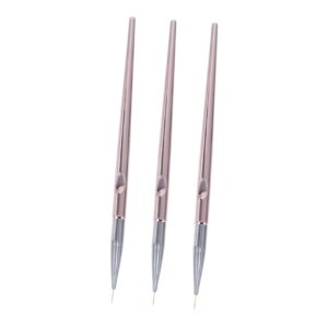 Beatifufu Nail Art Girl Brush Set Gel Nails Brush Pen Painting Pen Art Accessories 3pcs Set