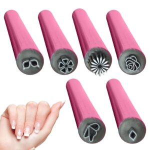 6/10Pieces N-ail art Stamp Pen Set>Nail Stamp Pen D-iy N-ail art Tools for Girls and Women>Nail Graffiti N-ail art Dotting Tools with Simple Design>Stamp N-ail art Tool with Different Patterns