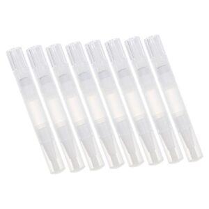 WOFASHPURET Nail Art Tools 8pcs Empty Cuticle Oil Pens Nail Oil Applicators Nail Polish Brush Lip Gloss Tube Nail