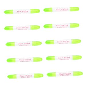 PACKOVE 10Pcs Nail Art Pen Enamel Detail Cleaning Removing Pen for Nail Polish Correction Random Colors for Manicure Nail Art