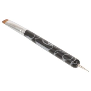 NOLITOY Manicure Tools Nail Brushes Nail Dotting Pens Nail Polish Brush Double Head Nail Brush Nail Painting Tools Manicure Dotting Pen Nail Pens Double Brush French Plastic