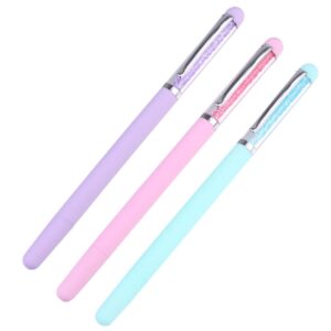 NOLITOY Nail Art Tool Set 3pcs Drill Pen Rhinestones Picker Nail Brushes Sculpting Tool for Diy