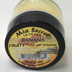 Mia Secret Nail Art Powder Fruity Collection – .25 oz (Banana)