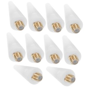 PLAFOPE Nail Art Diy Decoration Beads Painting Tools 10pcs Wax Head Point Drill Pen Random Color