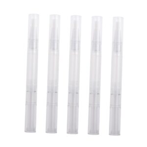 FRCOLOR 20pcs Cuticle Oil Pens Bulk 3ml Empty Nail Oil Pens Brush Tip for Lip Gloss Nail Polish Essential Oils