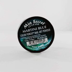 Mia Secret Nail Art Powder Color Punch Collection – 1 oz. (Martini Blue)