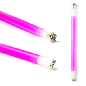 1pcs Nail Art Magnet Pen for UV Cat Eye Polish Manicure DIY Magic 3D Magnetic Cats Eyes Strip Flower Magical Stick Polish Tool Double Head Painting Dotting Pens