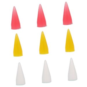 HONMEET 9pcs Nail Rhinestone Picker Wax Replacement Head Dotting Pen Tip for Diy Nail Arts