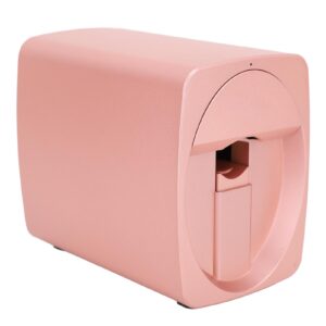 Smart Nail Printer>Camera Positioning Stamper Nail Printer Compact App Controlled Infinite Pattern Design with Ink Cartridge for Home (Rose Gold)