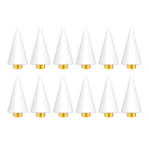 OIFEN 12Pcs Replacement Wax Tips for Rhinestone Picker Tool (White)