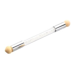 Sponge Heads Replacement Nails Art Gel Polish Color Gradient Brush Glitter Powder Dotting Pen for Manicure Accessories Tools(White 1PCS)
