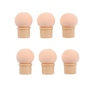Sponge Heads Replacement Nails Art Gel Polish Color Gradient Brush Glitter Powder Dotting Pen for Manicure Accessories Tools(6Pcs Sharp)