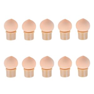 Sponge Heads Replacement Nails Art Gel Polish Color Gradient Brush Glitter Powder Dotting Pen for Manicure Accessories Tools(10Pcs Sharp)