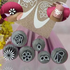 Nail Art Stamp Pen Set>6pcs Nail Stamp Pen DIY Nail Art Tools>Nail Stamp Pen Set for Women Girls Home DIY Nail Art>Nail Graffiti Nail Art Dotting Tools with Simple Design