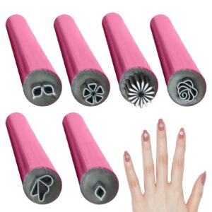 Nail Tools Dotting Pens>6Pcs Nail Arts Stamp Pen Set>Nail Arts Pen Set>Graffiti Painting Nail Stamps Kit>Nail Arts Flower Stamp Pen>Versatile Patterns Nail Dot Painting Tools