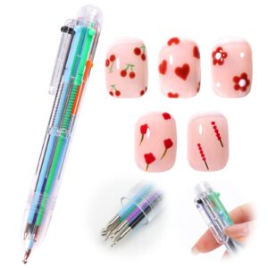 BQAN Dotting Tools Nail Art Dotting Pen, Nail Tip Dot Paint in Ballpoint Pen Design Manicure Kit for Dot Drawing Home Salon（colour）