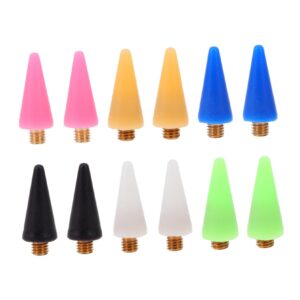 MERRYHAPY 3sets Wax Rhinestone Picker Pen Tip Nail Art Picker Wax Replacement Tips Wide Application 12pcs*3