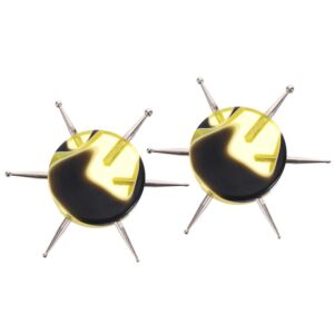 FRCOLOR 2pcs Nail Art Drill Pen Tools Small Dotting Tool Nail Tool Nail Dotting Tool Circular Dotting Tool Nail Art Tool Nail Art Dotting Pen Manicure Pen Stippling Round Metal
