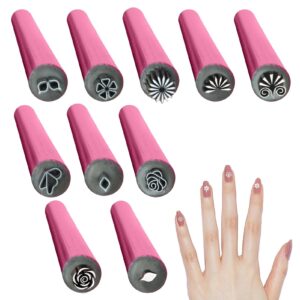 6/10Pieces N-ail art Stamp Pen Set>Nail Stamp Pen D-iy N-ail art Tools for Girls and Women>Nail Graffiti N-ail art Dotting Tools with Simple Design>Stamp N-ail art Tool with Different Patterns