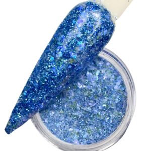 Blue Blood Dip Powder> Acrylic Powder> Nail Art Designs> Manicure or Pedicure Dipping Powder for Home or Salon Use. Dip Powder System> Long Lasting> Cruelty Free. 0.25 Oz Jar.