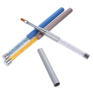 Baluue 3Pcs Nail Art Brush Professional Nail Painting Pens Durable Easy to Use Manicure Tools