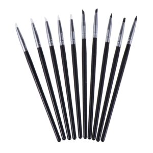 KAILIKETIY 10Pcs Nail Stylus Soft Tip Tracing Dotting Tools for Nail Art DIY Includes Silicone Pens for Manicure Decoration and present