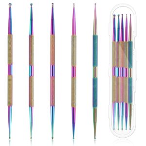 5 pcs Nail Dotting tools Professional Ball End Nail Art Tools Nail Art Brushes Nail Design Tools Easy To Use Nail Art Point Drill Drawing Tools for Beginner DIY Nail Art Design