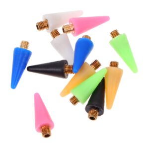 CRILSTYLEO 3sets Replacement Wax Tips for Rhinestone Picker Safe Gentle Material Nail Dotting Pen Heads 12pcs*3