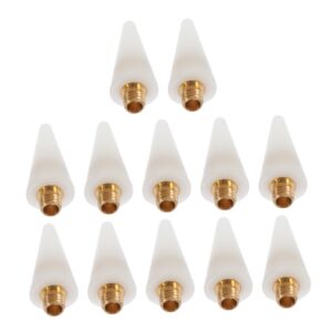 Hemoton 12pcs Nail Drill Picker Replacement Heads Dot Pen Wax Tip for Nail Art Cuticle Bit Manicure Tools