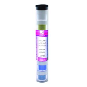 Nailite FOREVER SUMMER Colored Acrylic Powder Set Professional Nail System> (7) 1/2 Oz Colored Acrylic Powders