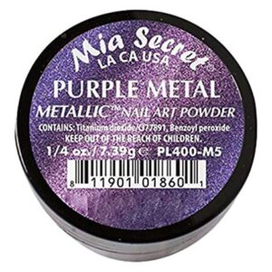 Mia Secret Professional Metallic Collection Acrylic Powder (Pick Your Color) (Purple Metal)