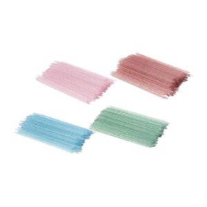 CLISPEED 400pcs Nail Art Tools Plastic Cuticle Sticks Nail Art Dotting Tools Manicure Sticks