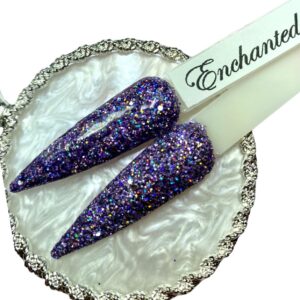 Enchanted Dip Powder> Acrylic Powder> Nail Art Designs> Manicure or Pedicure Dipping Powder for Home or Salon Use. Dip Powder System> Long Lasting> Cruelty Free. 0.25 Oz Jar.