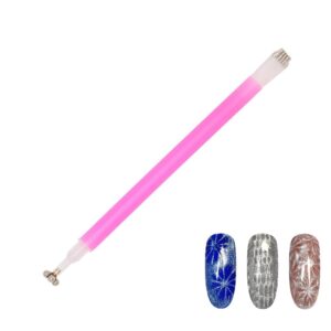 Daily Charme Flower Pen Cat Eye Magnet for Flower and Stripe Cat Eye Nail Art Manicure Magnetic Cat Eye Designs DIY Home/Professional