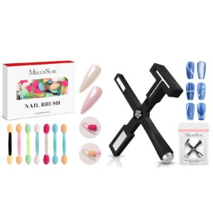 MelodySusie 5 in 1 Nail Magnet MelodySusie 50Pcs Chrome Nail Powder Brushes
