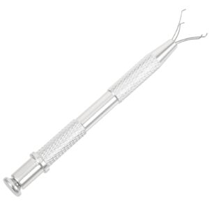 NOLITOY Nail Gemstone Grabber Stainless Steel 4-claw Pick Up Tool Gemstone Bead Grabber