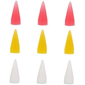 Balacoo 9pcs Manicure Pen Silicone Head Nail Rhinestones Picker Tip Manicure Accessories Dotting Pen Wax Head Pen Head Tip Crystal Ab Rhinestones Nail Pen Head Pickup Drilling