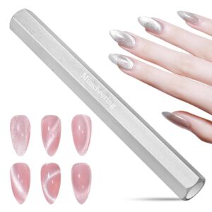 Qianyu Cat Eye Magnet Tool for Nails Lengthen Double Ended Hexagonal Design Nails Magnet Stick Professional 3D Magnetic Gel Polish Nail Art Tool Suitable for Studio Nail Salon Home Personal DIY