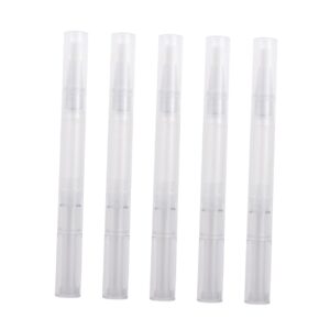 FOMIYES 2sets 3ml Nail Oil Pen Brush Tip Perfect for Lip Gloss Nail Polish Portable Applicator 10pcs*2