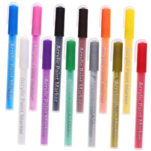 Healvian Diy Nail Art Pens 12 Colors Nail Art Markers Manicure Pens Beauty Supplies Set