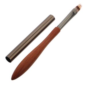 Mikinona Nail Art Blending Pen Multi-function Brush French Nail Brush Pens Comfortable Sandalwood Handle