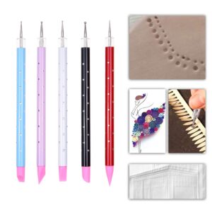 Nail Art Dotting Tools Silicone Dual Head UV Gel Pen Tools – Double Ended Nail Art Sculpting and Dotting Pen