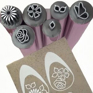 Nail Art Flower Stamper – 15 Piece Set With Different Patterns
