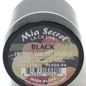 Individual 1 OUNCE Acrylic Powder Colors Mia Secret for Nails (Black)