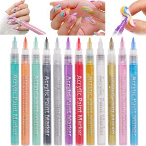 12Pcs Nail Art Pens>12 Colors Nail Polish Pens>Quick Dry Nail Art Paint Graffiti Dotting Pen,Drawing Painting Nail Polish Design Pens for DIY Manicure Tools>Nail Art Pens