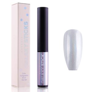 Makartt Galaxy Sticks Holographic Nail Powder Pen Chrome Nail Powder Air Cushion Pen Glitter Nail Powder Nail Art DIY Gel Nail Decoration 1 Pack (Centauri)