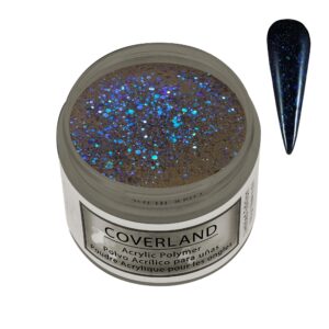 Tones Coverland Acrylic Powder ‘Black Swan’ – Limited Edition Nail Design & Masking – Professional Supplies (1.5 Oz)
