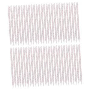 Hemoton 100pcs Manicure Rhinestone Sticks 10cm Double-ended Nails Drill Pens Nail Art Tools for Salon Home