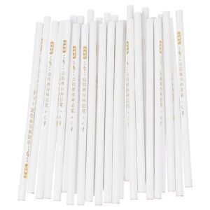 FRCOLOR 30pcs White Nail Pencil Nail Whitening Pencil DIY Manicure Pencil Nail Art Point Drill Pen for French Manicure Supplies