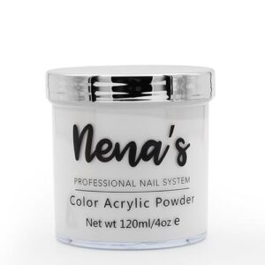 Nena’s Superior Sculpting Powder Professional Acrylic Nail System wide color palette 4.0 oz (Cover White)